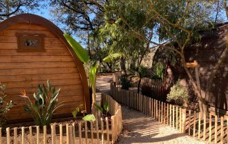 Kamperen in de natuur met vrienden