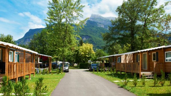 Un camping au pied du Mont-blanc