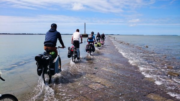 El paso de Gois en la isla de Noirmoutier