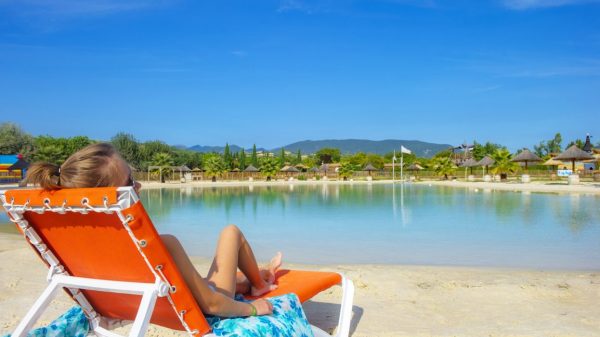 Le lagon du camping