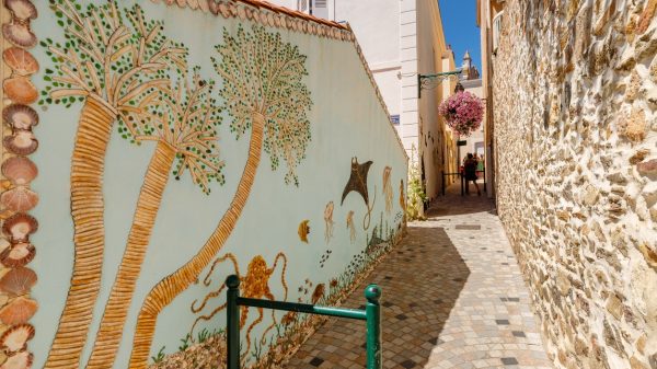 Mosaike auf der Ile Penotte in Les Sables d'Olonne