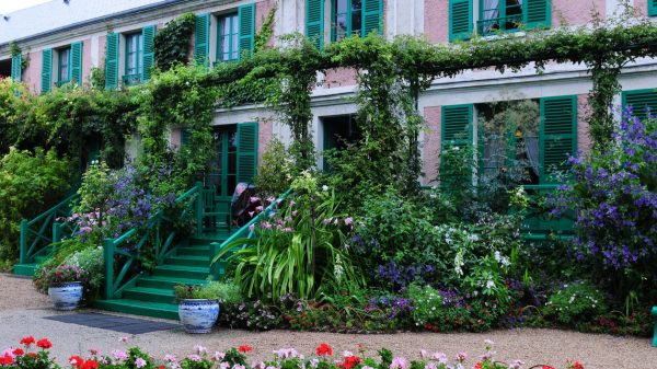 Claude Monet's house seen from the gardens