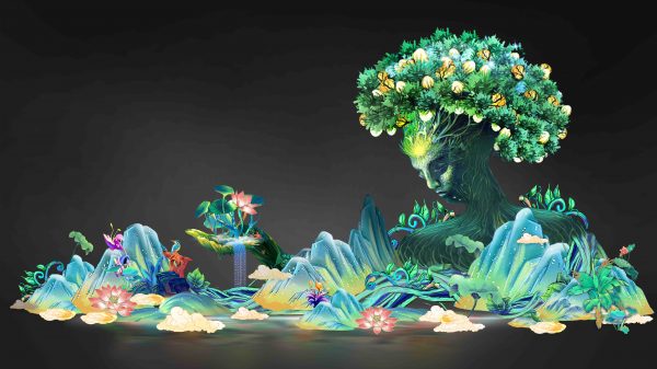 Jardin Fantastique à découvrir au Festival des Lanternes de Montauban 