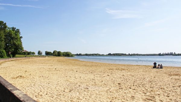 Giffaumont beach on the shores of Lac de Der