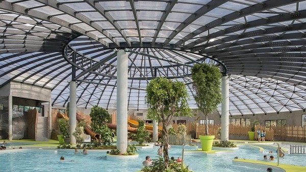 Dôme du parc aquatique du camping