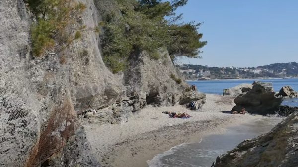 Plage de la Mitre, dans le Var