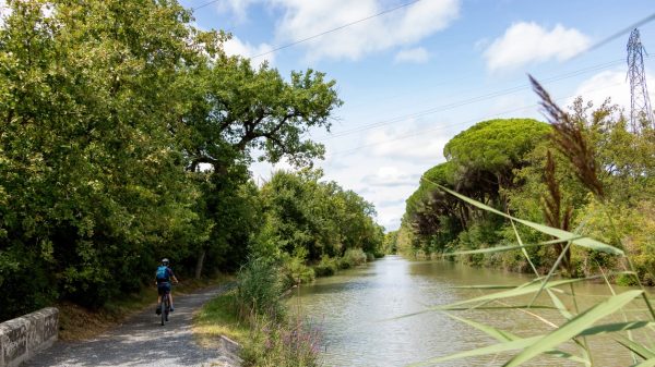 Faire du vélo sur les bords du Canal du Midi