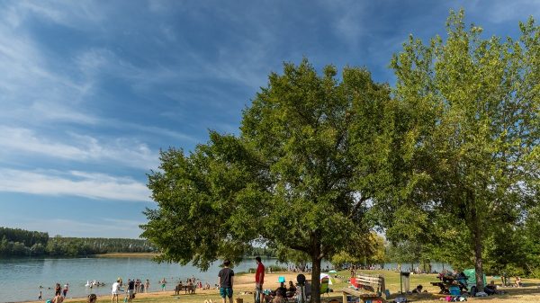 La plage de l'étang du Colombier