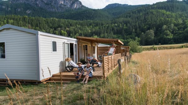 Sommige stacaravans staan op zeer ruime percelen 